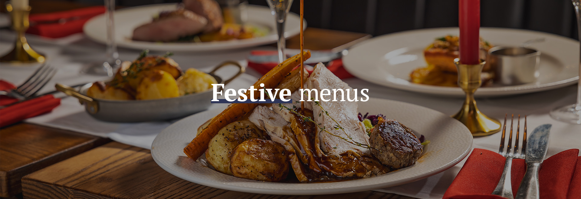 Christmas menu at The Crown & Sceptre