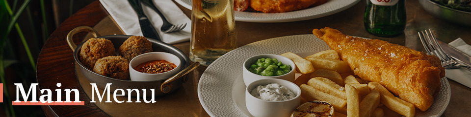 Main Menu at The Crown & Sceptre